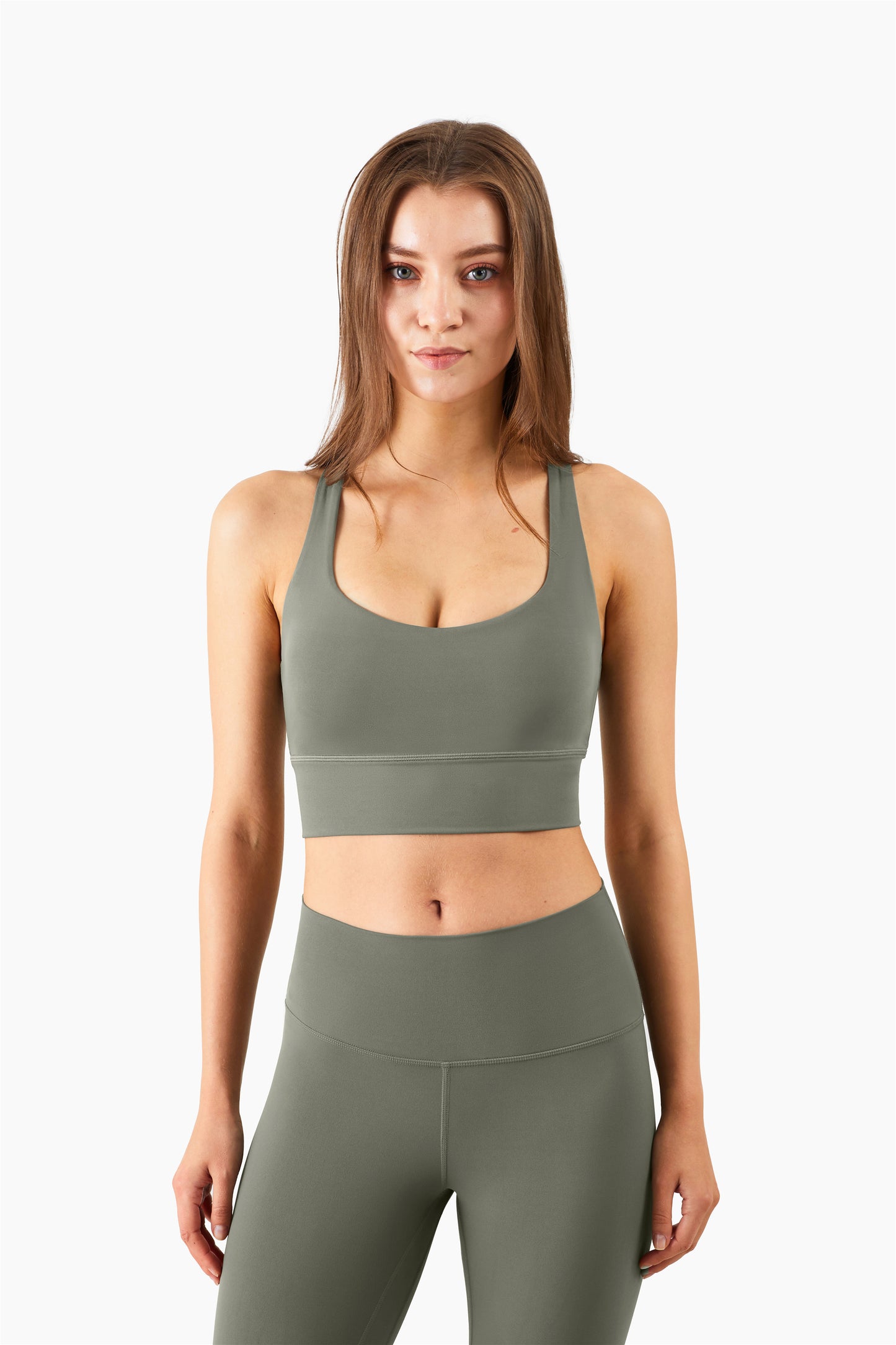 WX1230NULS Cómodo sujetador deportivo todo en uno para mujer, Europa y Estados Unidos, chaleco absorbible con suspensión trasera de belleza cruzada