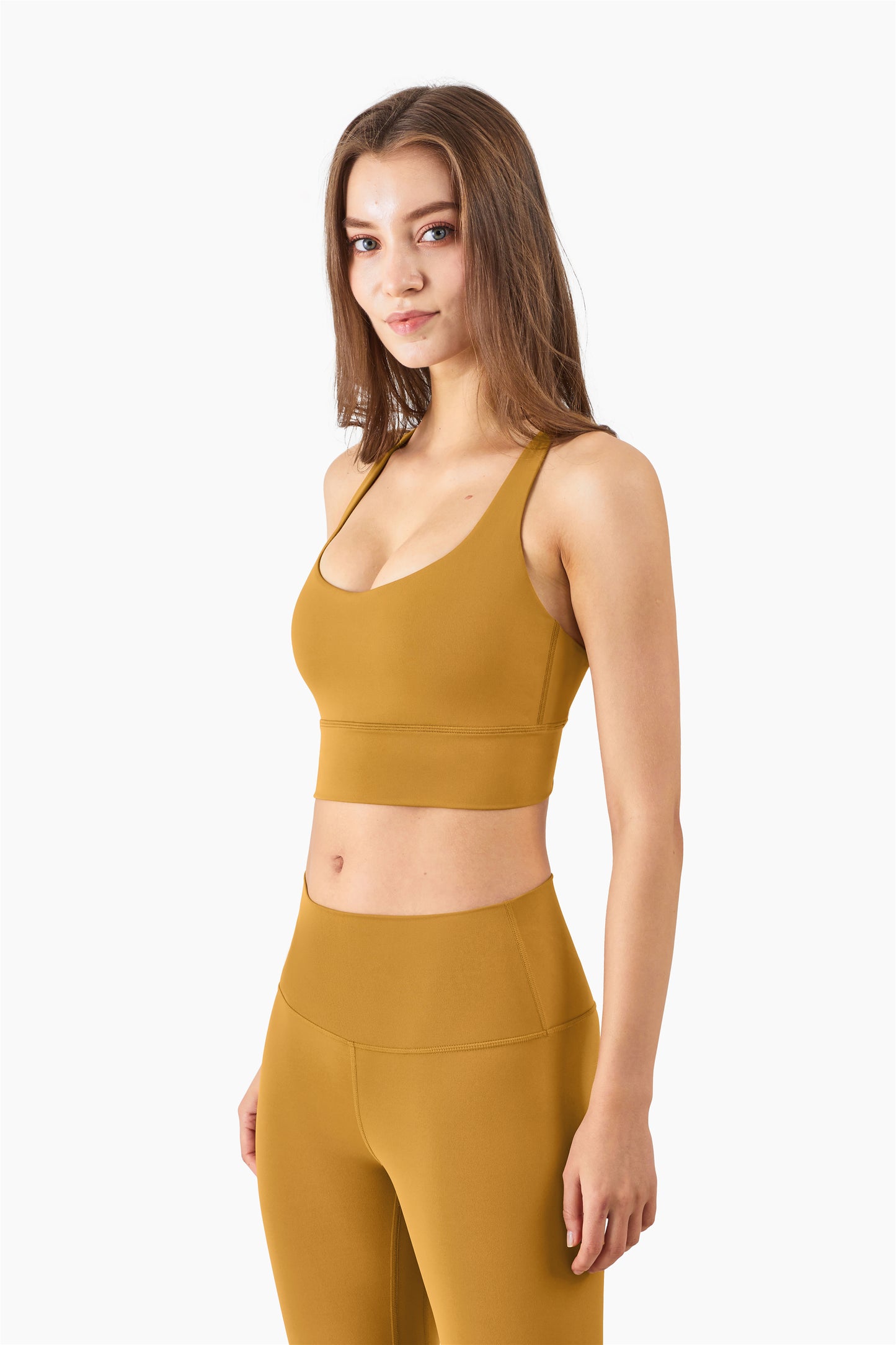 WX1230NULS Cómodo sujetador deportivo todo en uno para mujer, Europa y Estados Unidos, chaleco absorbible con suspensión trasera de belleza cruzada