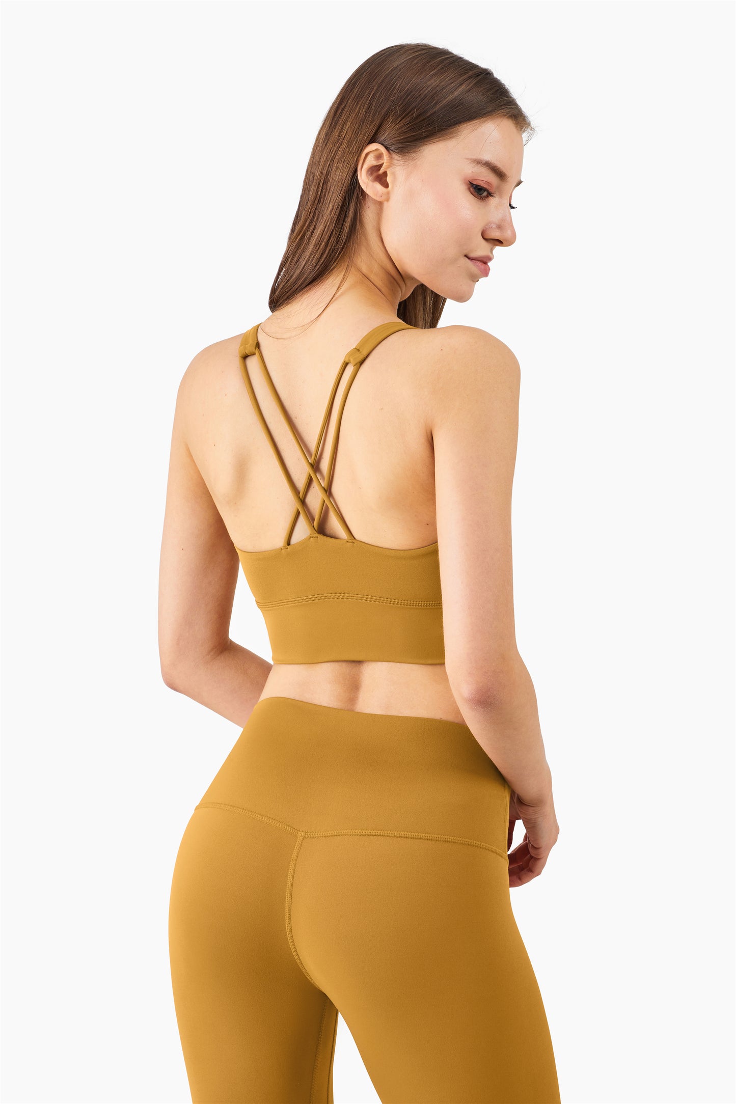 WX1230NULS Cómodo sujetador deportivo todo en uno para mujer, Europa y Estados Unidos, chaleco absorbible con suspensión trasera de belleza cruzada