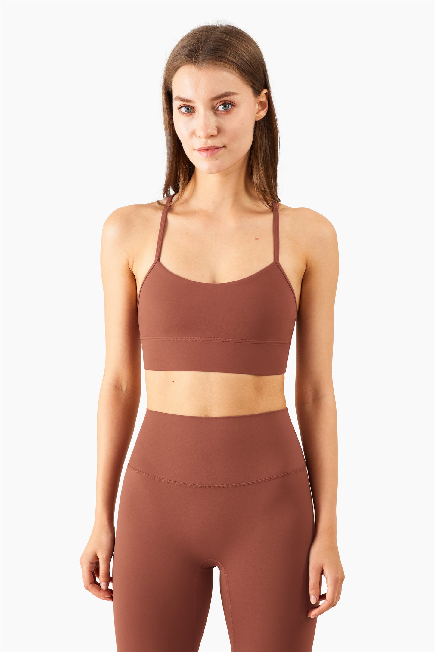 WX1219-NULS nuevo chaleco de yoga desnudo, ropa interior deportiva de Pilates, sujetador de yoga sexy con espalda para verano