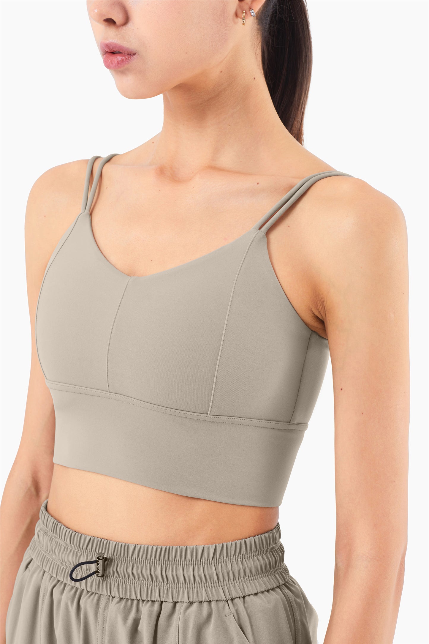 WX1210-BR nuevo chaleco doble halter europeo y americano, ropa interior deportiva para mujer, copa tridimensional, sujetador de yoga con espalda a la moda