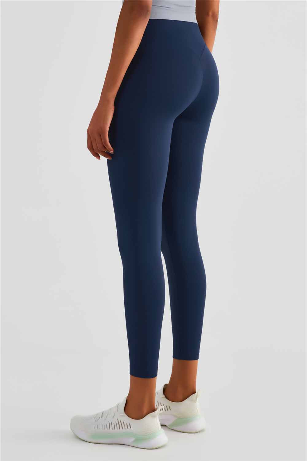 CK1486-NULS naked nine point yoga pants Women's Europe and America No T sport skinny fitness pants High waisted slimming hip lift peach pants