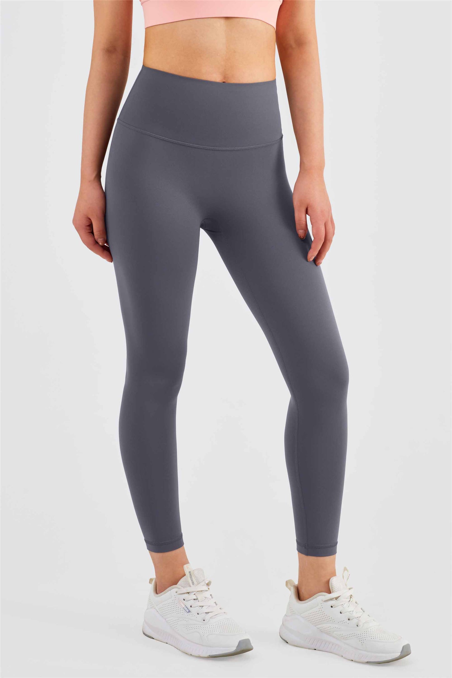 CK1525-Nuls Waist-hugging yoga pants Women's T-line anti-curl tights Peach Hip Lift Exercise pants