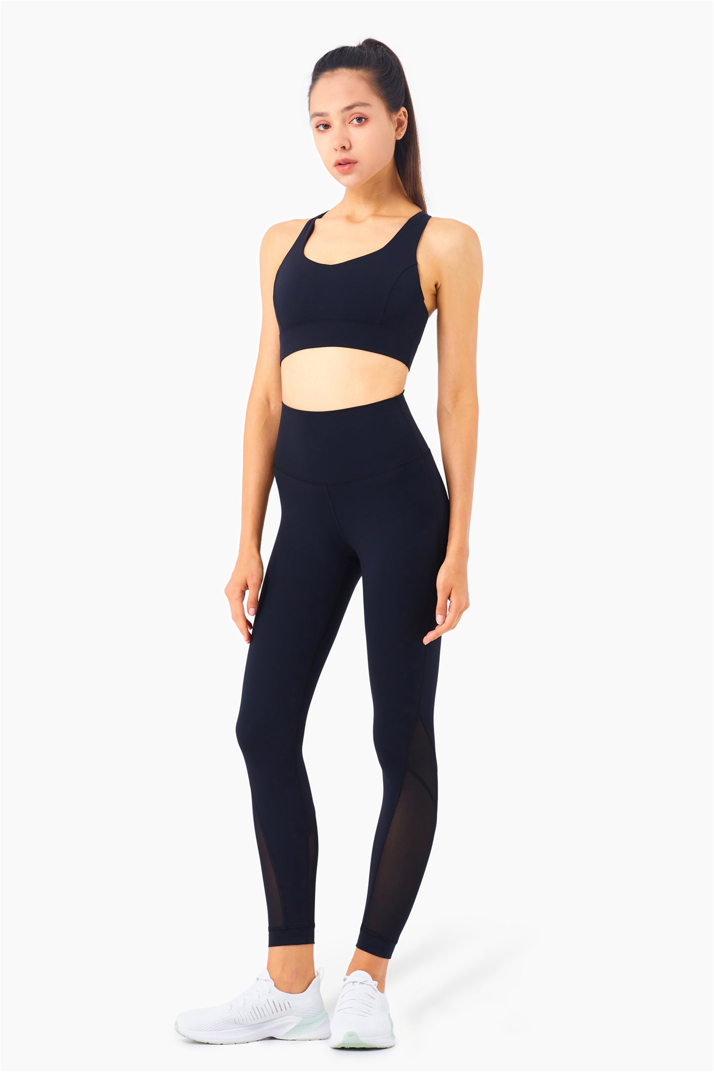 Chaleco deportivo de alta resistencia serie WX1217-BRLUX, ropa interior de Yoga ahuecada de malla, Sujetador deportivo que absorbe los golpes