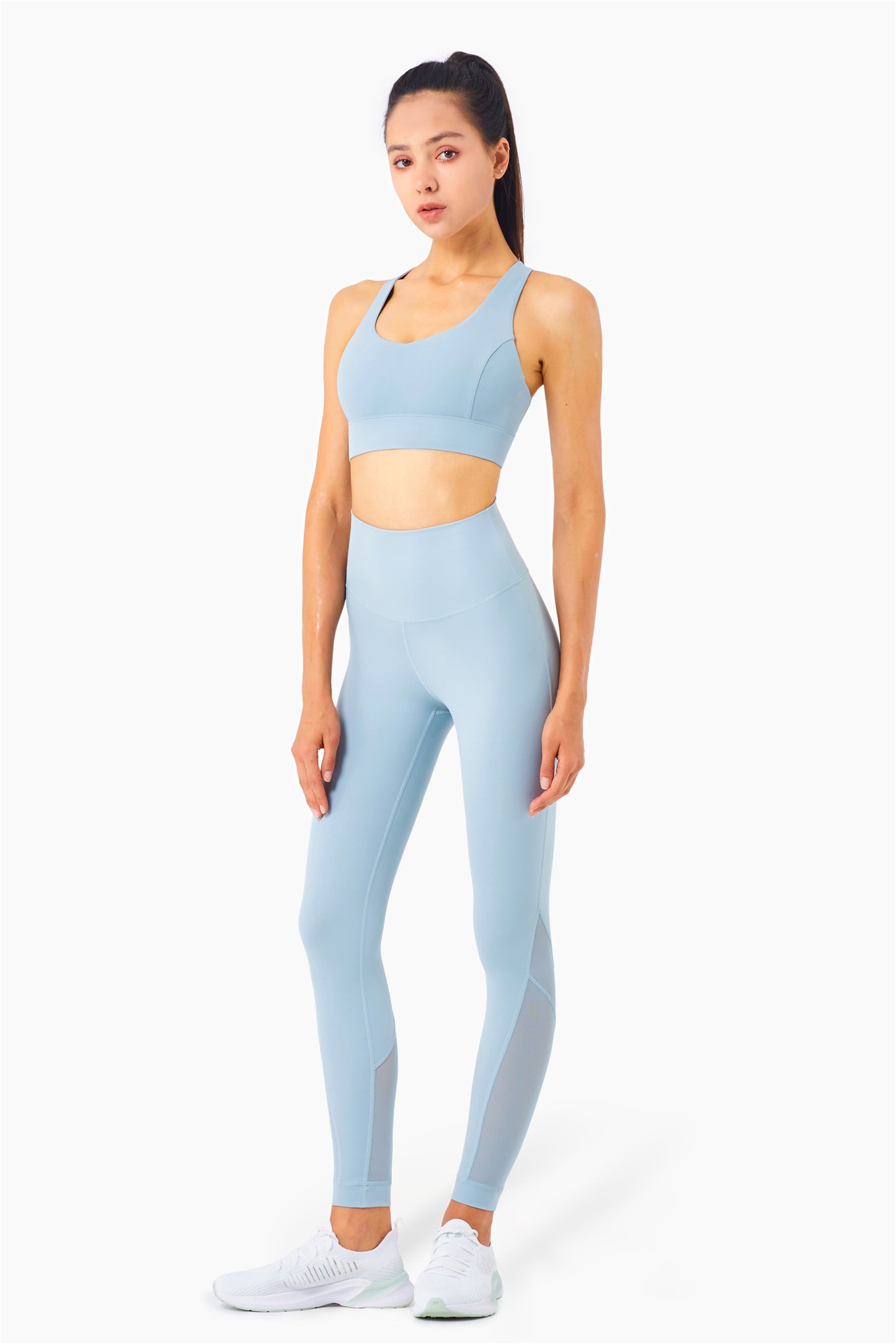 Chaleco deportivo de alta resistencia serie WX1217-BRLUX, ropa interior de Yoga ahuecada de malla, Sujetador deportivo que absorbe los golpes