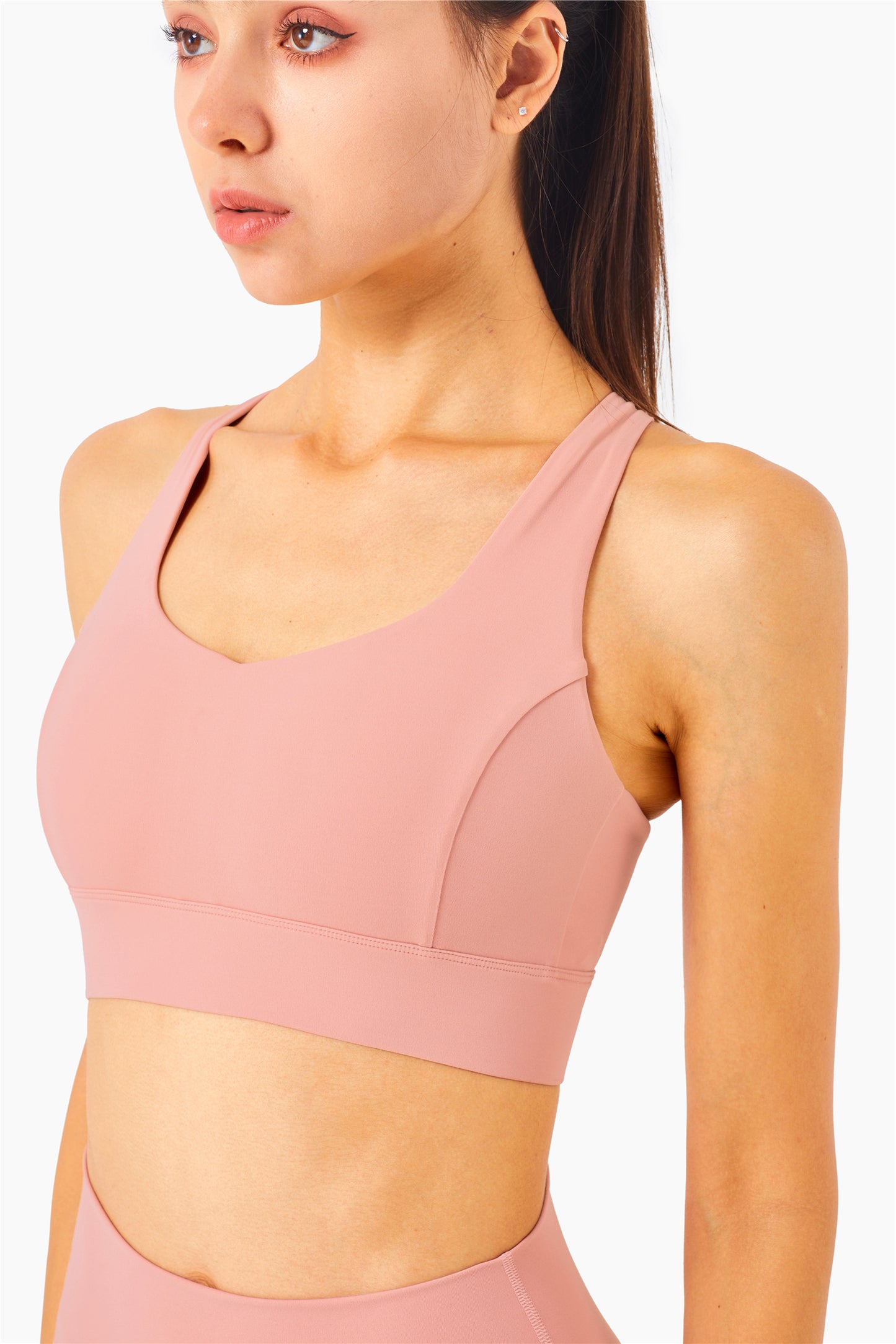 Chaleco deportivo de alta resistencia serie WX1217-BRLUX, ropa interior de Yoga ahuecada de malla, Sujetador deportivo que absorbe los golpes