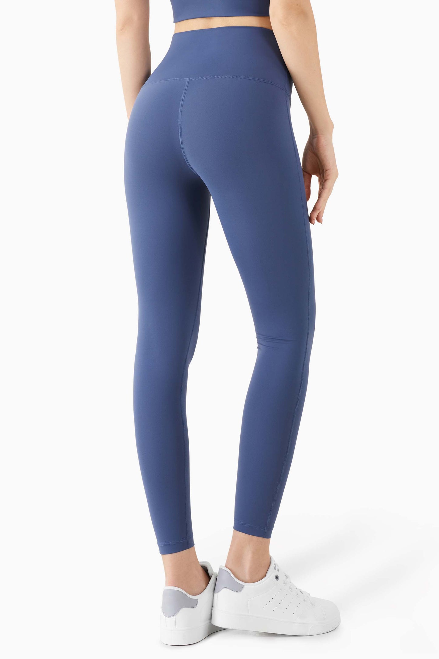 CK1204-BR European and American medium-intensity peach hip-lifting sports fitness leggings, seamless and naked feel high-waisted tight yoga pants.