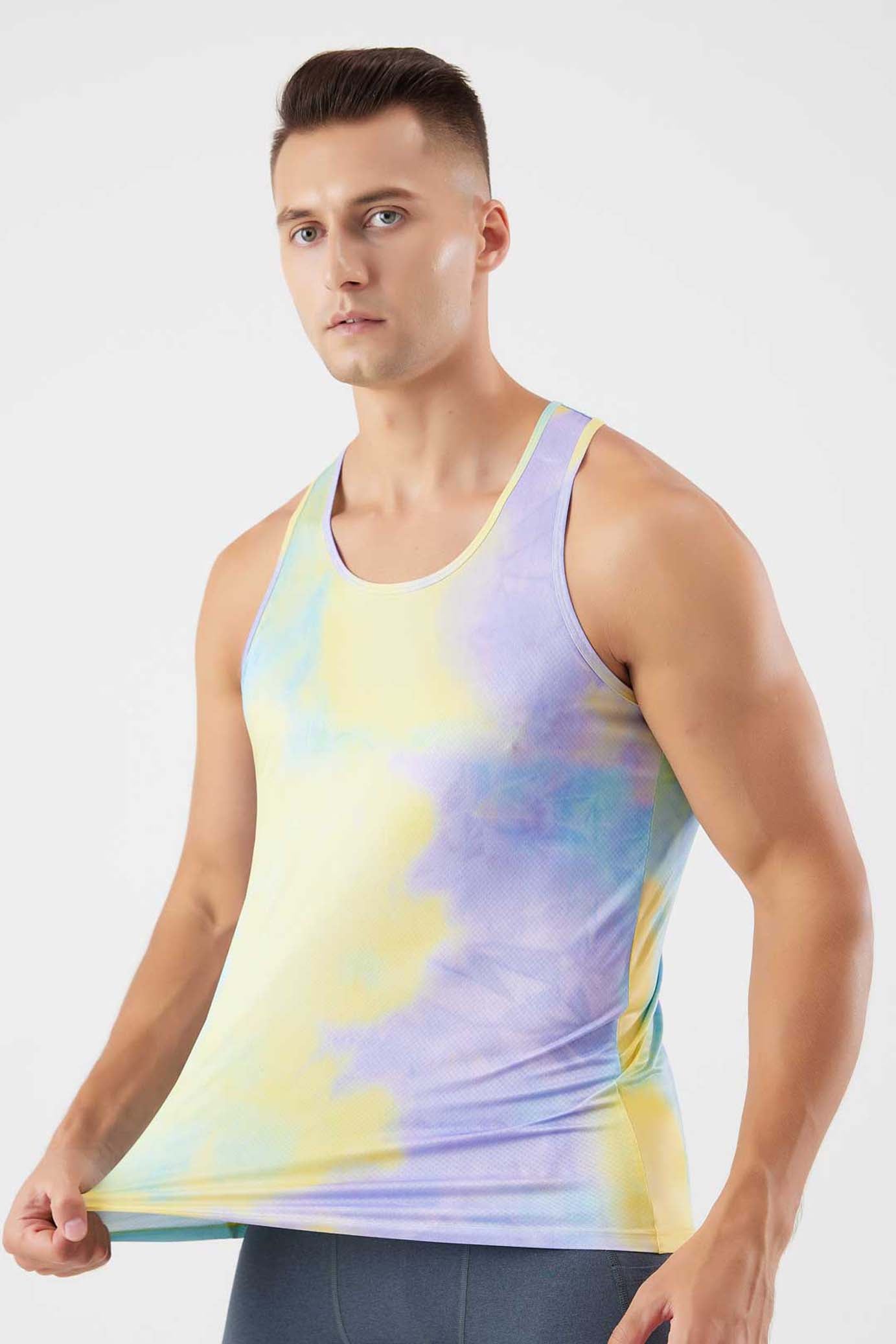 HR23110-Men and women running sports quick-drying vest, racing marathon competition fitness sleeveless vest, sports track and field training clothing