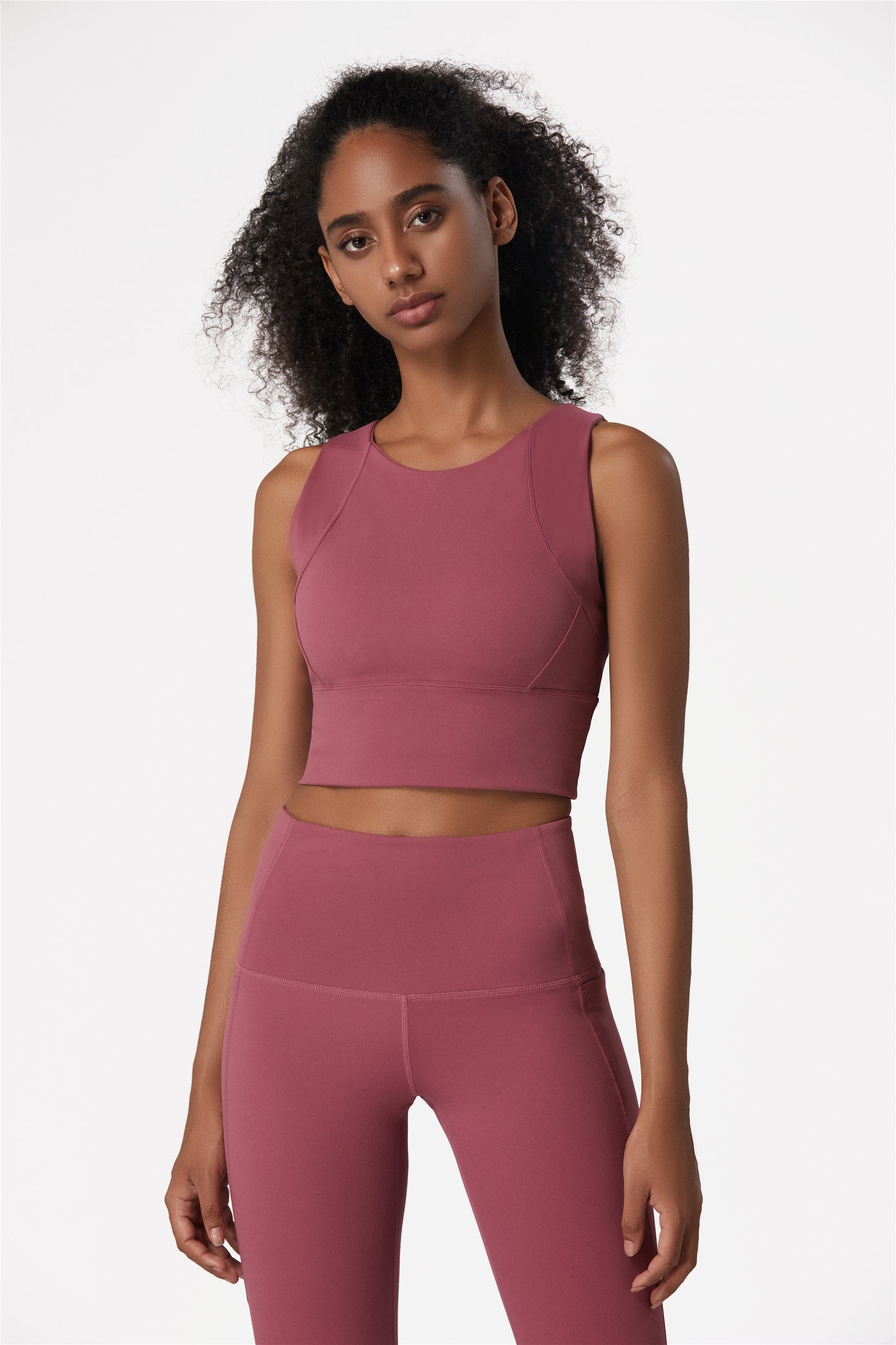 CK1227-BR Pantalones deportivos con forma de soporte de alta resistencia, pantalones de yoga de cintura alta para correr, ropa ajustada para yoga y fitness con realce de cadera para mujer