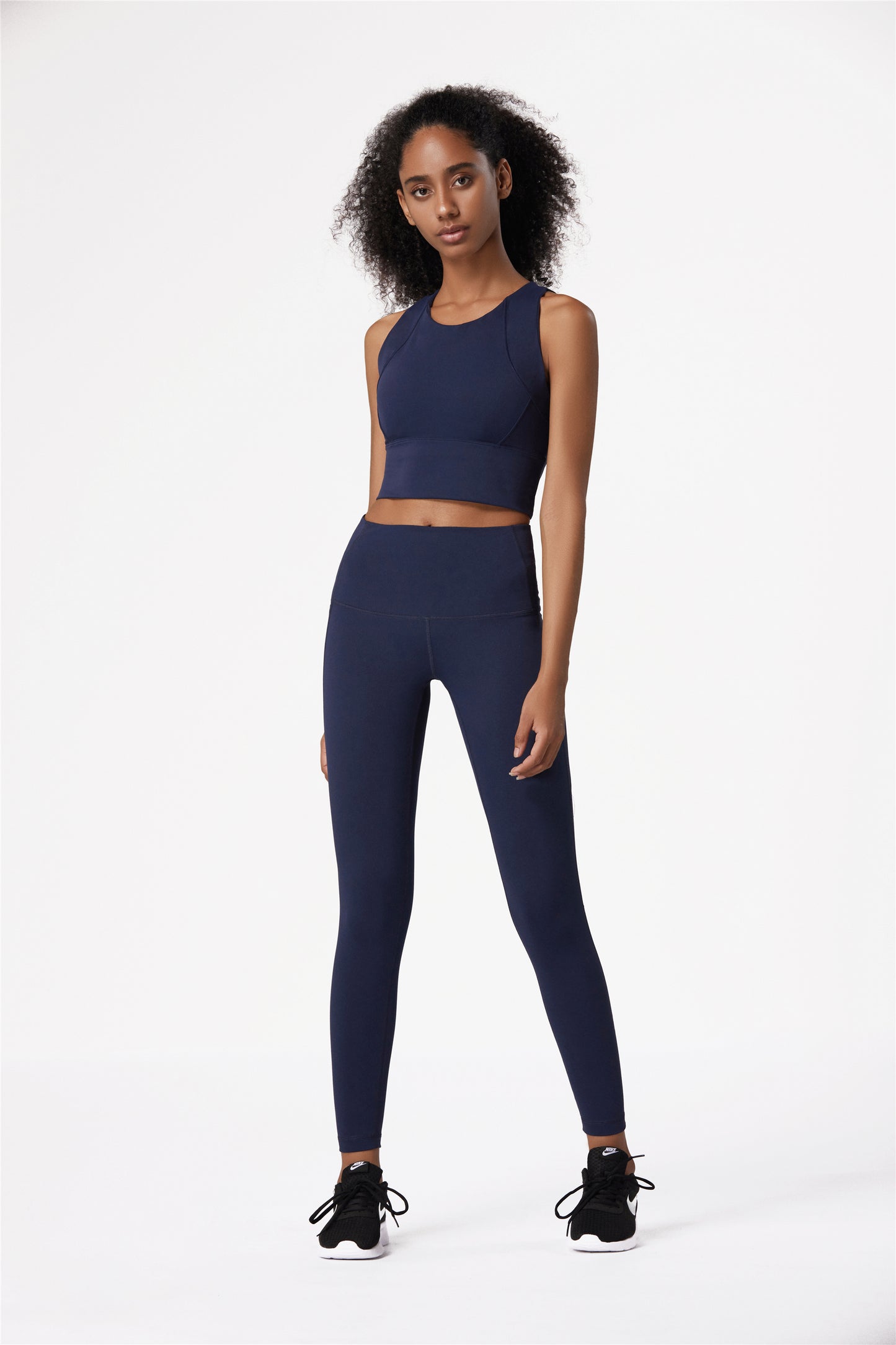 CK1227-BR Pantalones deportivos con forma de soporte de alta resistencia, pantalones de yoga de cintura alta para correr, ropa ajustada para yoga y fitness con realce de cadera para mujer