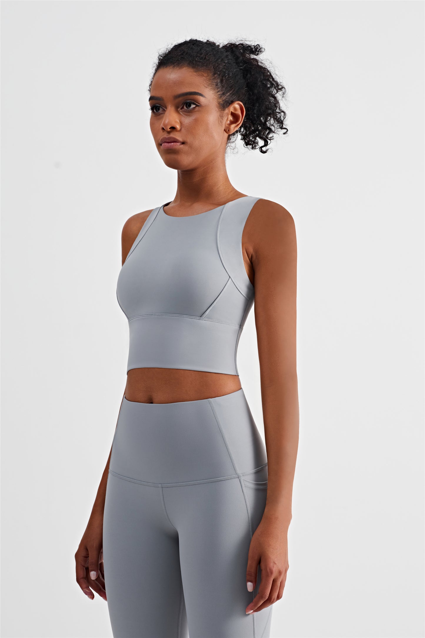 CK1227-BR Pantalones deportivos con forma de soporte de alta resistencia, pantalones de yoga de cintura alta para correr, ropa ajustada para yoga y fitness con realce de cadera para mujer
