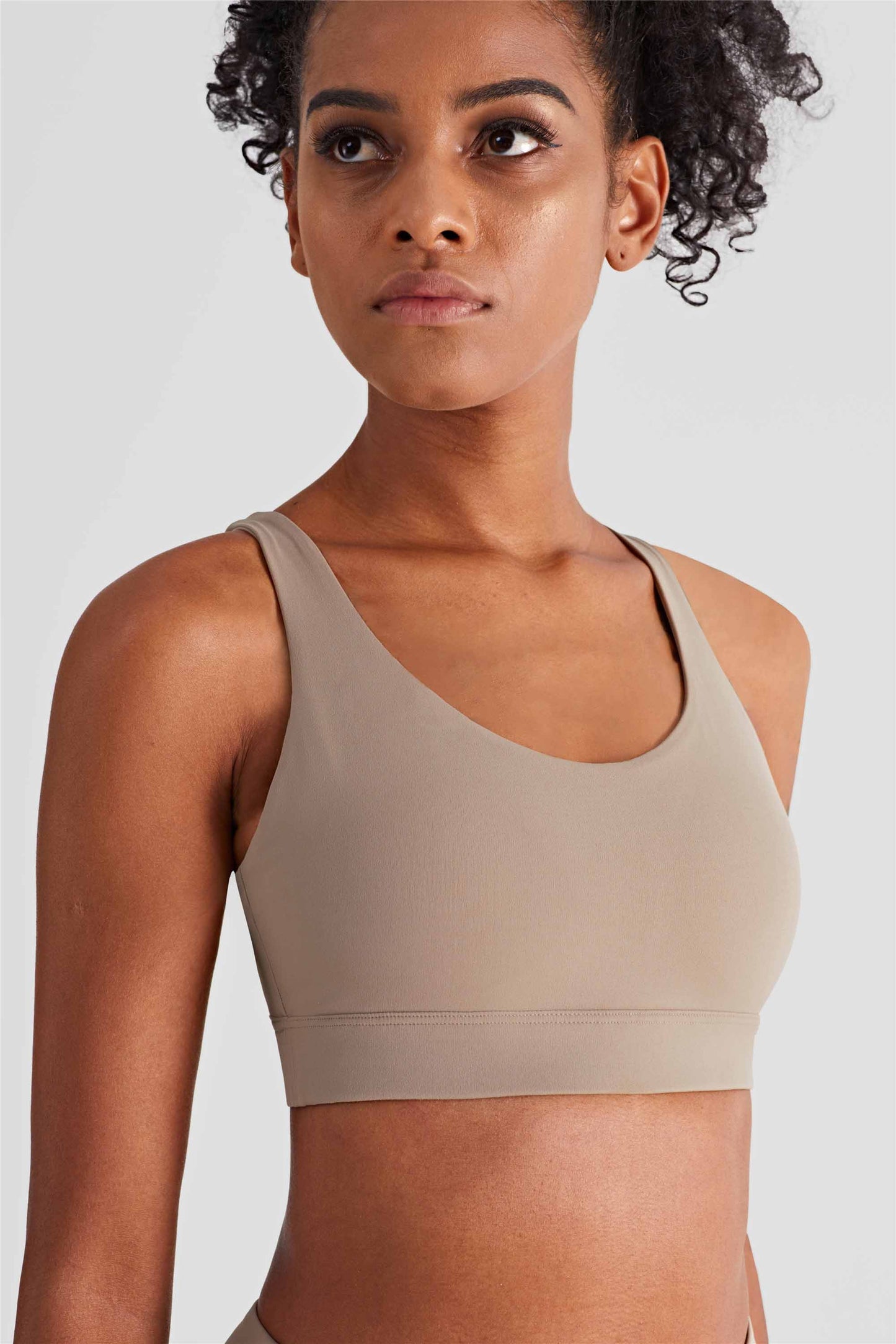 WX1412-BR Nude Yoga Bra X Type Beauty back High strength fitness vest pull in the belly pull together integrated sports underwear women