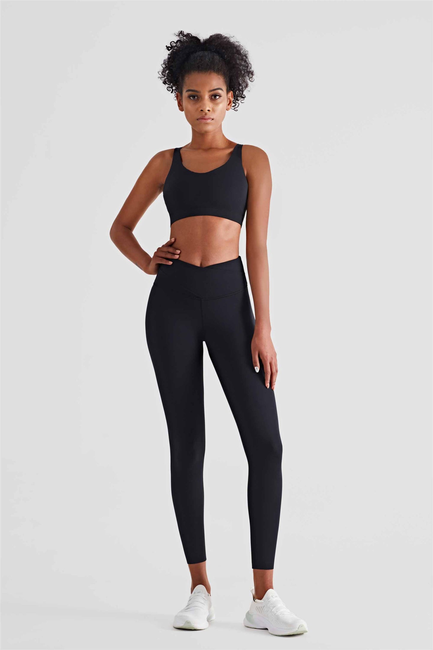 WX1412-BR Nude Yoga Bra X Type Beauty back High strength fitness vest pull in the belly pull together integrated sports underwear women