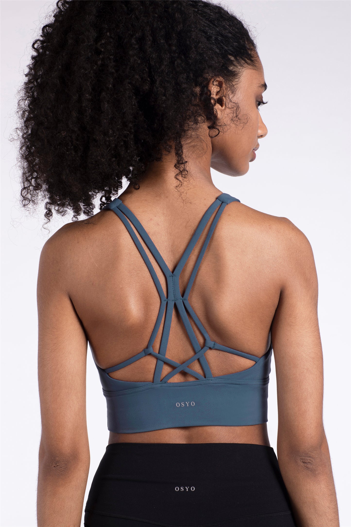 WX1232-NULS Chaleco de yoga desnudo europeo y americano, ropa interior deportiva de resistencia media, parte de atrás bonita Eiffel, sujetador de yoga y fitness con cuello alto
