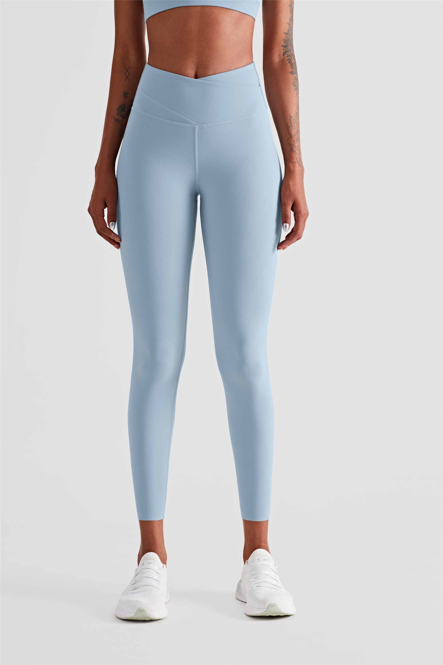 CK1413-LUX Naked seamless Yoga pants Women's double-layer abdominal compression high-waisted fitness pants Peach hip lift exercise tights