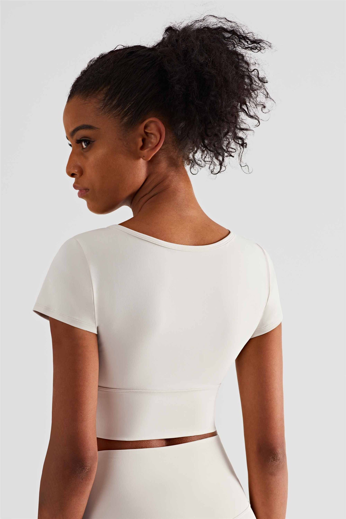 TXB1440-NULS Yoga dress short sleeve with chest cushion sexy V-neck fitness vest cross Europe and the United States to wear sports T-shirt women