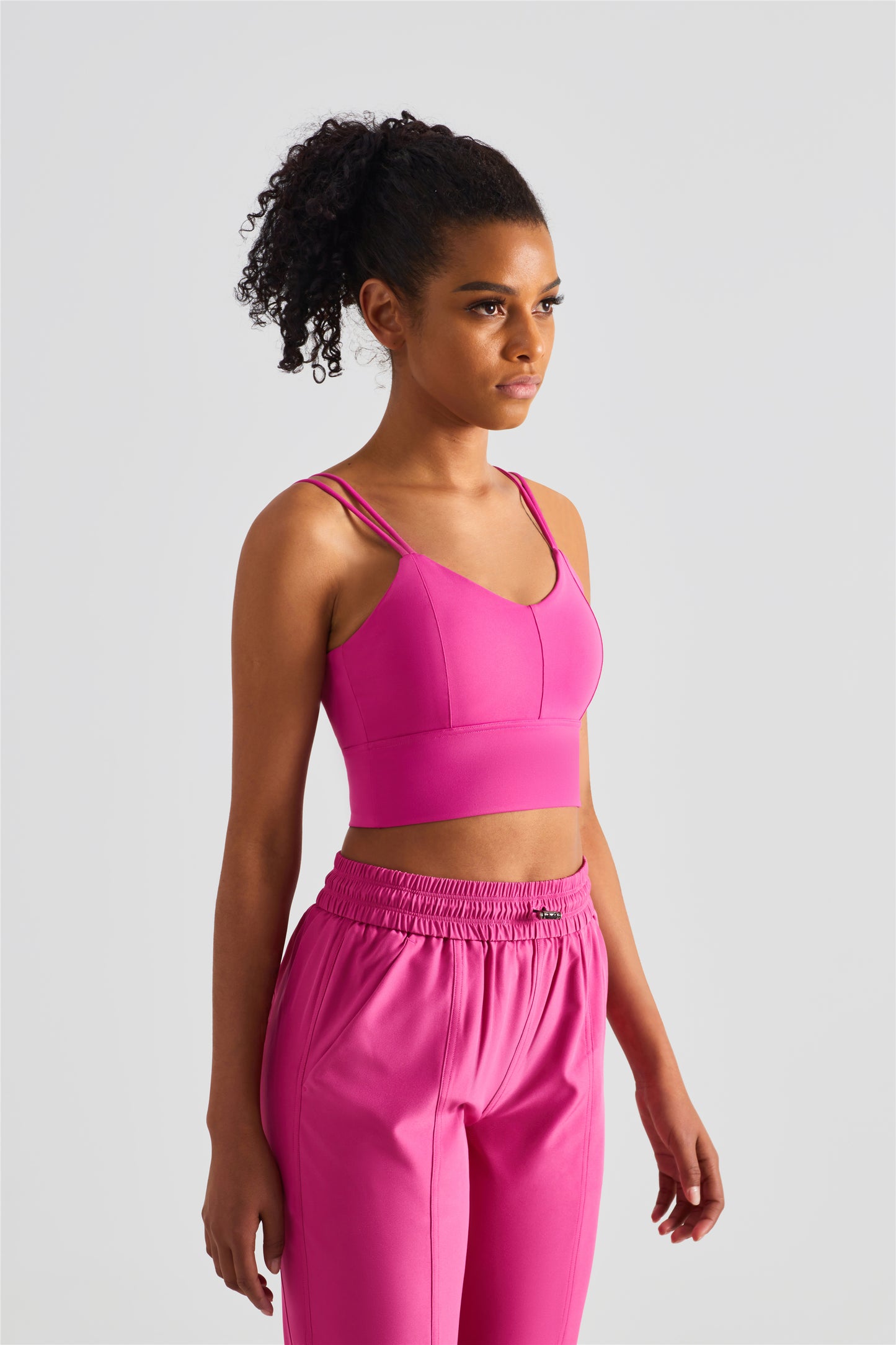 WX1210-BR nuevo chaleco doble halter europeo y americano, ropa interior deportiva para mujer, copa tridimensional, sujetador de yoga con espalda a la moda
