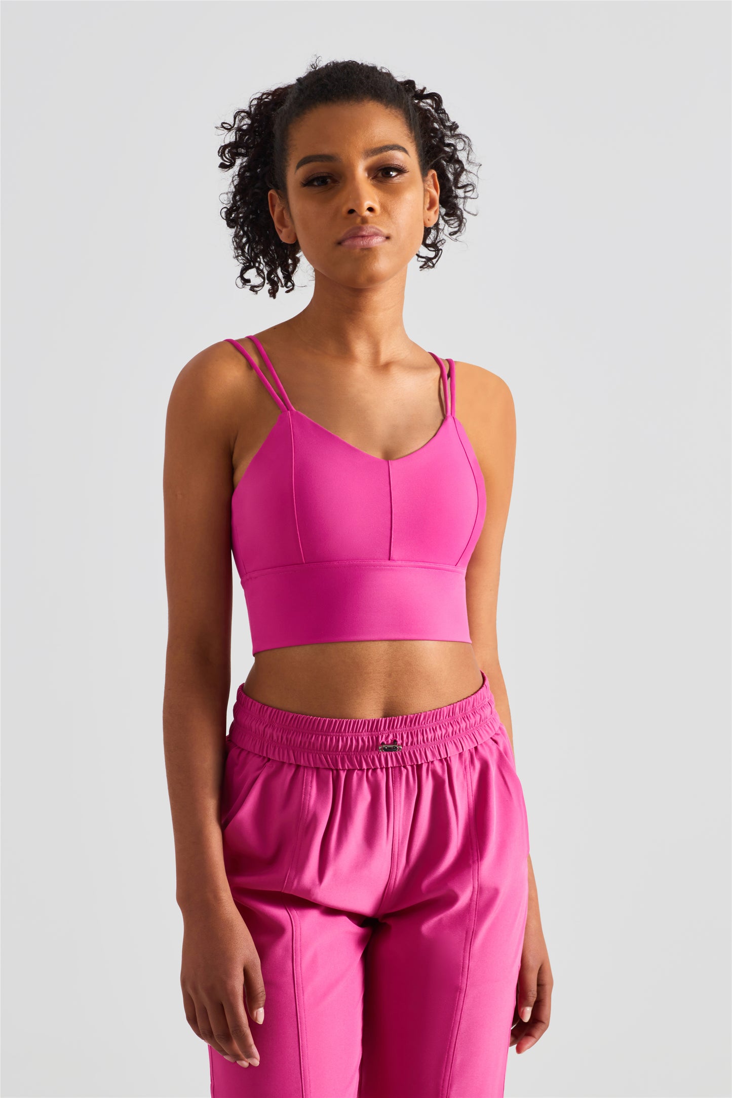 WX1210-BR nuevo chaleco doble halter europeo y americano, ropa interior deportiva para mujer, copa tridimensional, sujetador de yoga con espalda a la moda