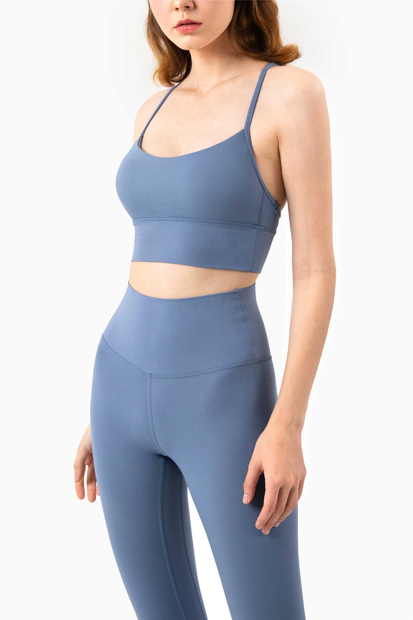 WX1219-NULS nuevo chaleco de yoga desnudo, ropa interior deportiva de Pilates, sujetador de yoga sexy con espalda para verano