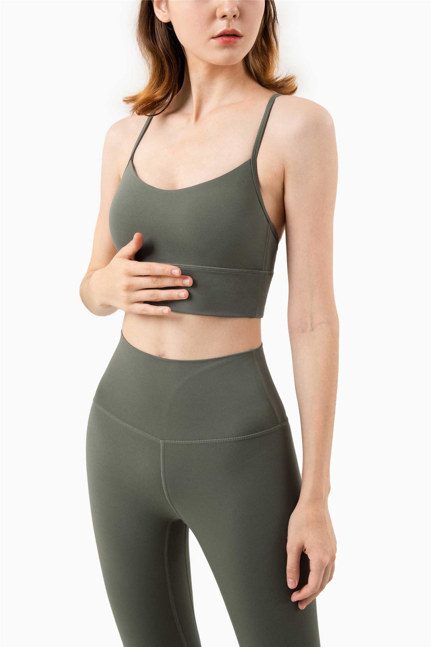 WX1219-NULS nuevo chaleco de yoga desnudo, ropa interior deportiva de Pilates, sujetador de yoga sexy con espalda para verano