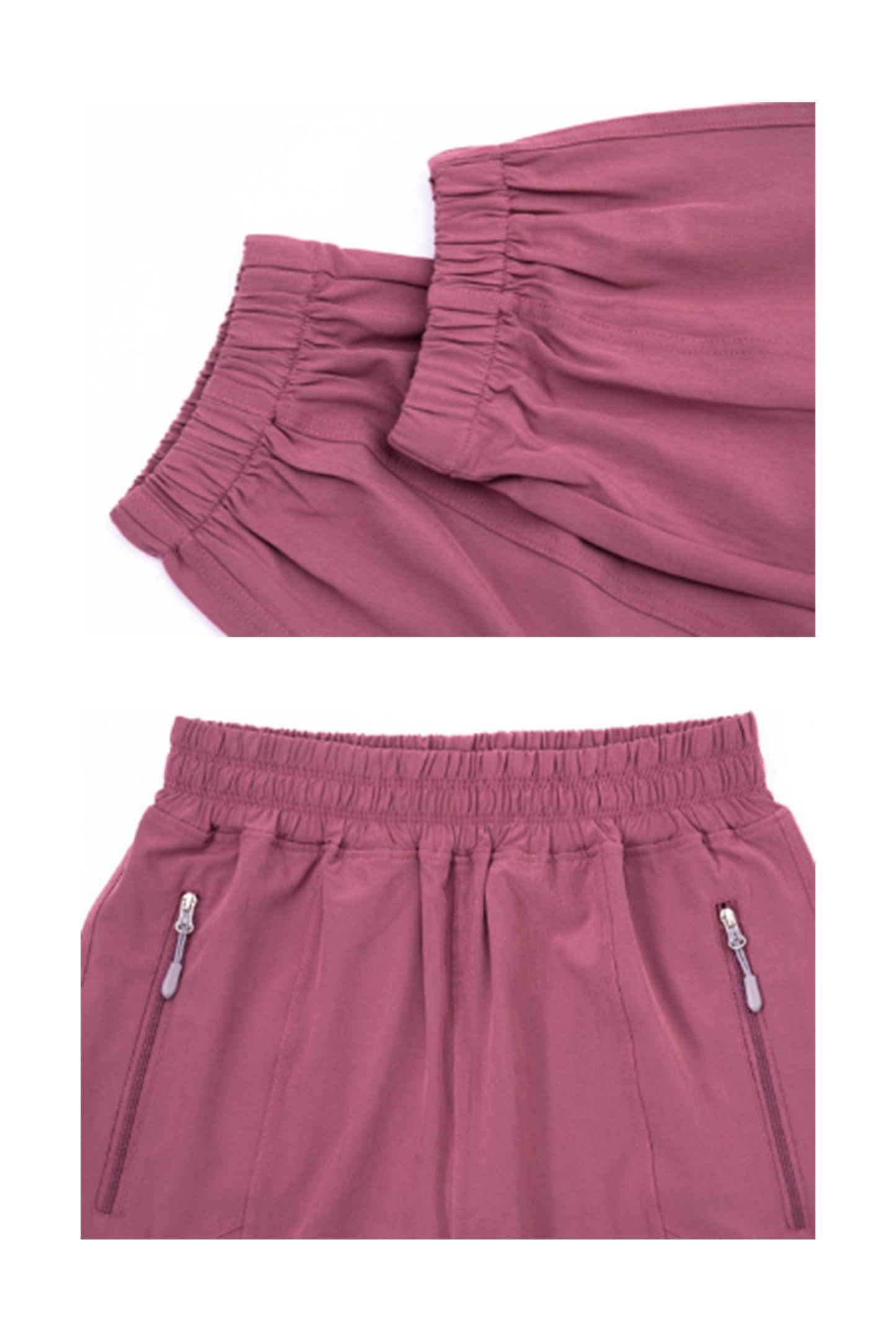 CK1254-SZ Tight zipper pocket high-waisted running pants Women's peach wing hip Fitness pants Loose casual leg corset sweatpants