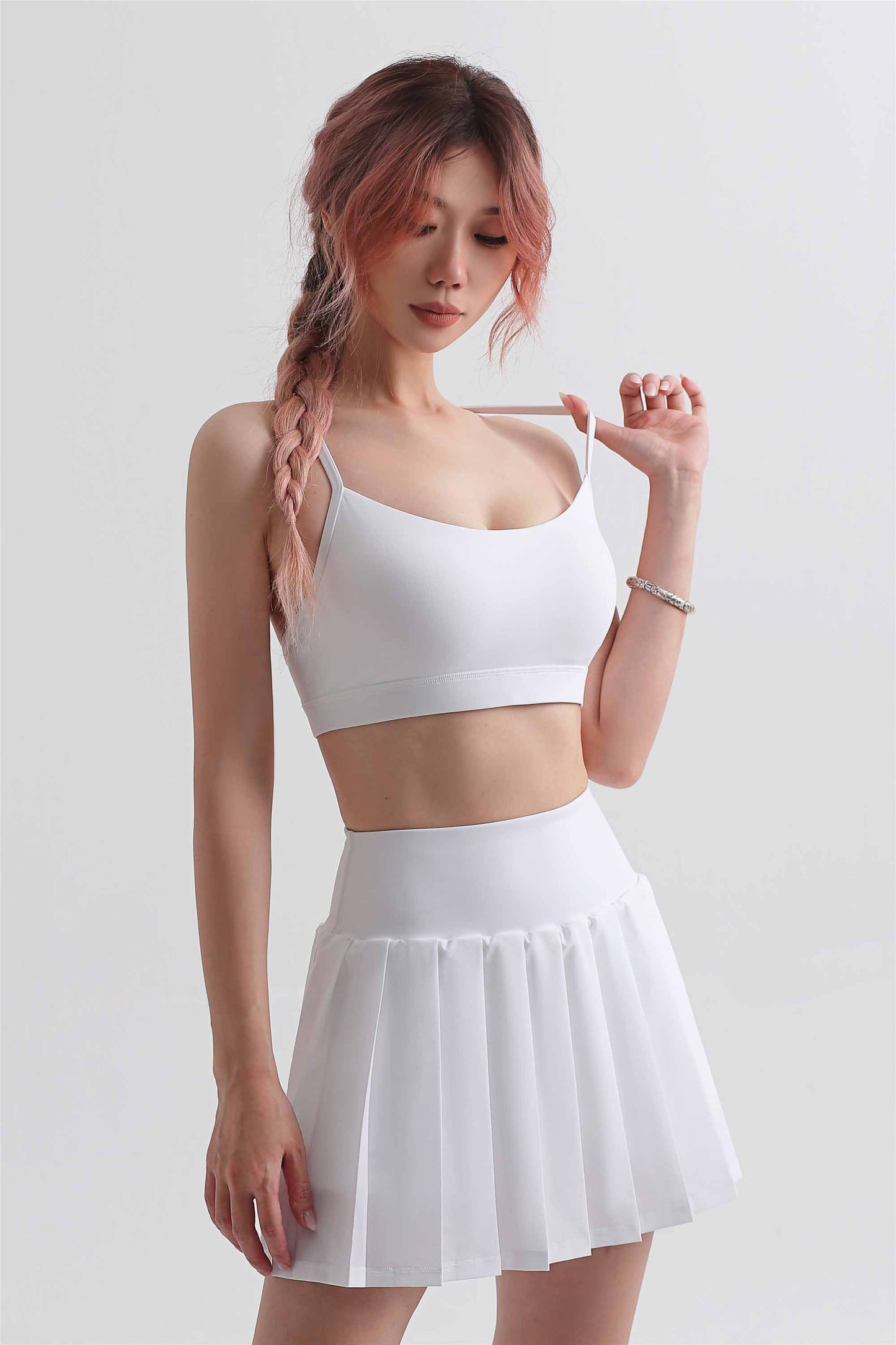 WX1467-Nuls Angel Eyes Cross Strap Yoga vest back Buckle Fitness bra Sports underwear women