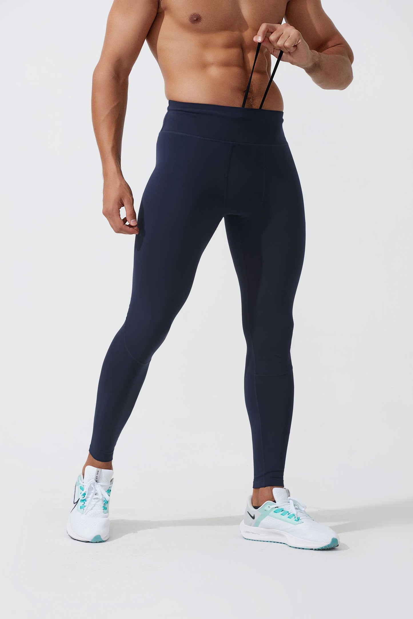 HRYTG1006-High bounce basketball sports leggings Men's waist pocket quick drying compression pants Outdoor running training fitness pants