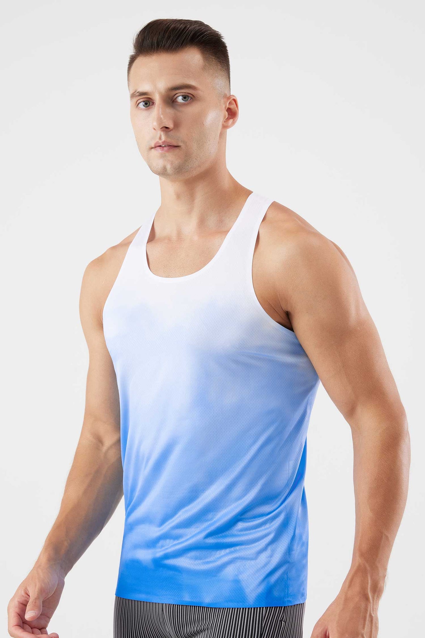 HR23109-Summer marathon advanced quick-drying racing vest fitness vest track and field training clothing sports breathable sleeveless top