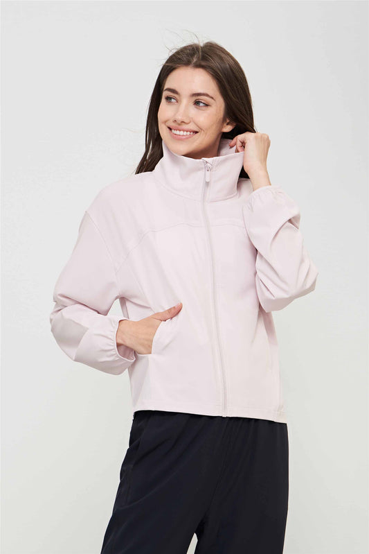 WT1529-SZ series stand collar pocket cool sun protective clothing summer outdoor wind and UV sports sun-protective clothing for women