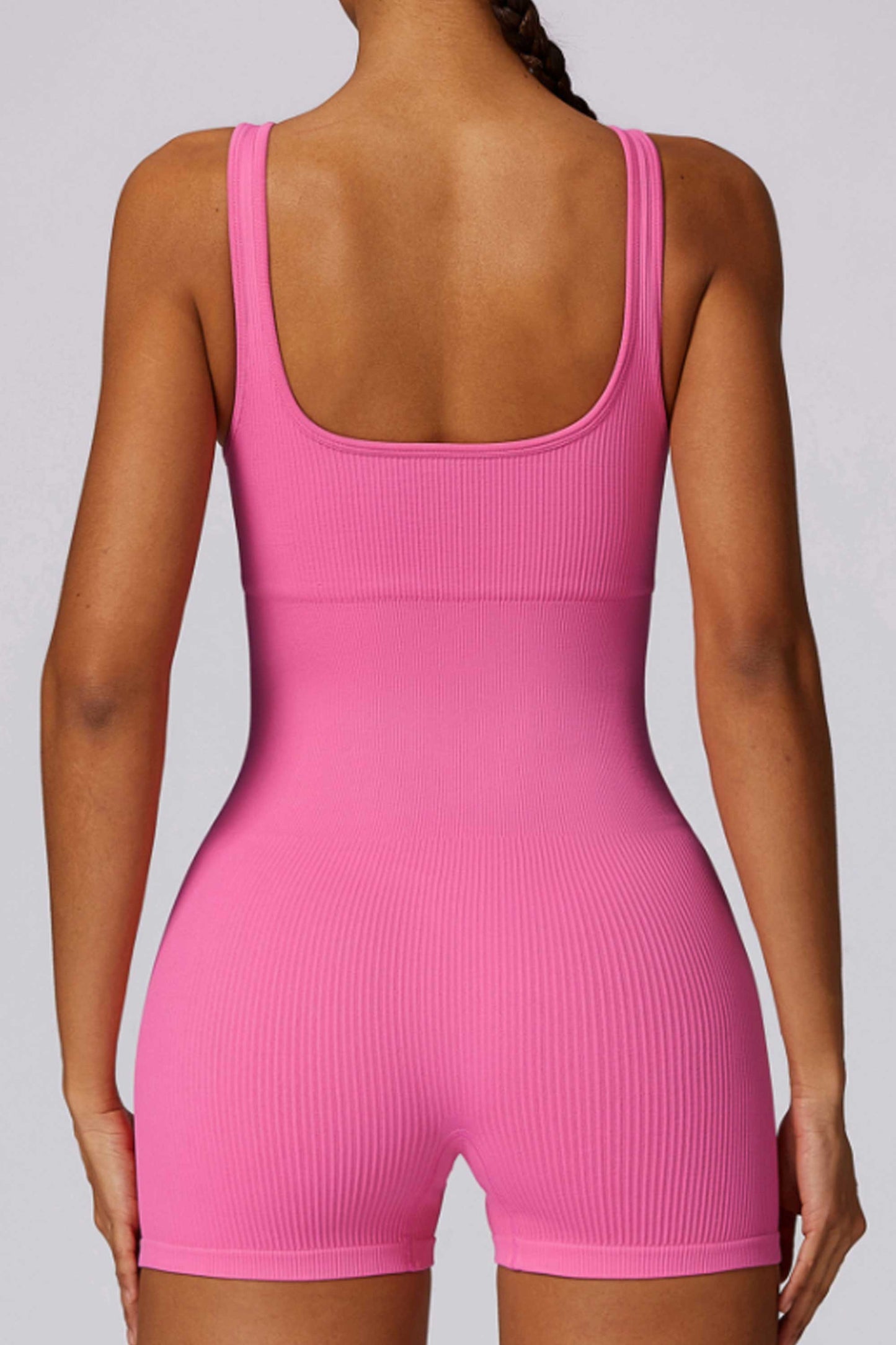 HR7591 High-intensity seamless one-piece yoga suit with spiral elastic for back beauty and fitness