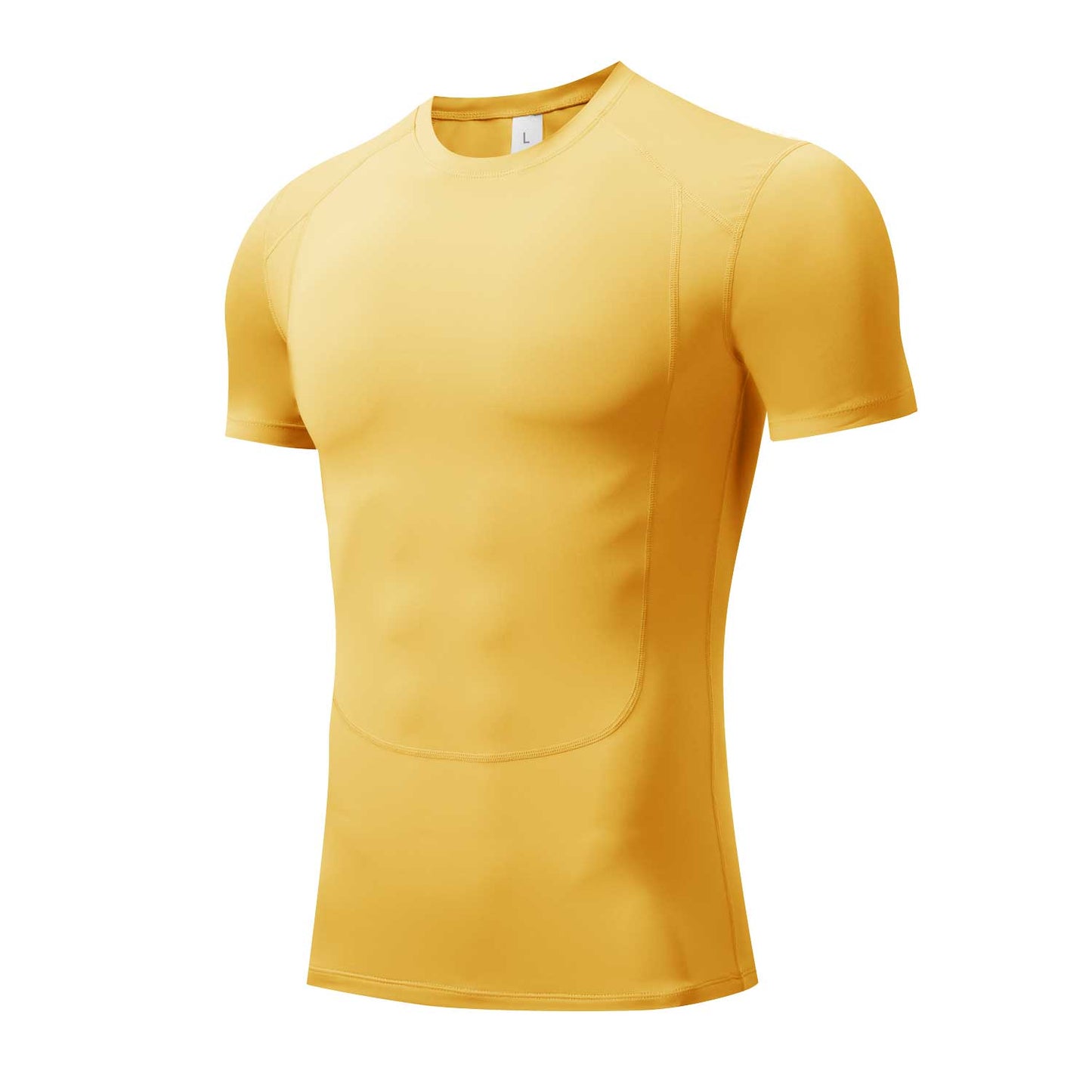 HRYT232002-Cross Border Sports Bodyfitting men's T-shirt tights Gym compression shirt short sleeve top