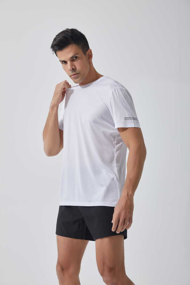 HRDT1004-Sports quick-drying T-shirt, outdoor running leisure short-sleeved cross-border loose fitness short-sleeved shirt.