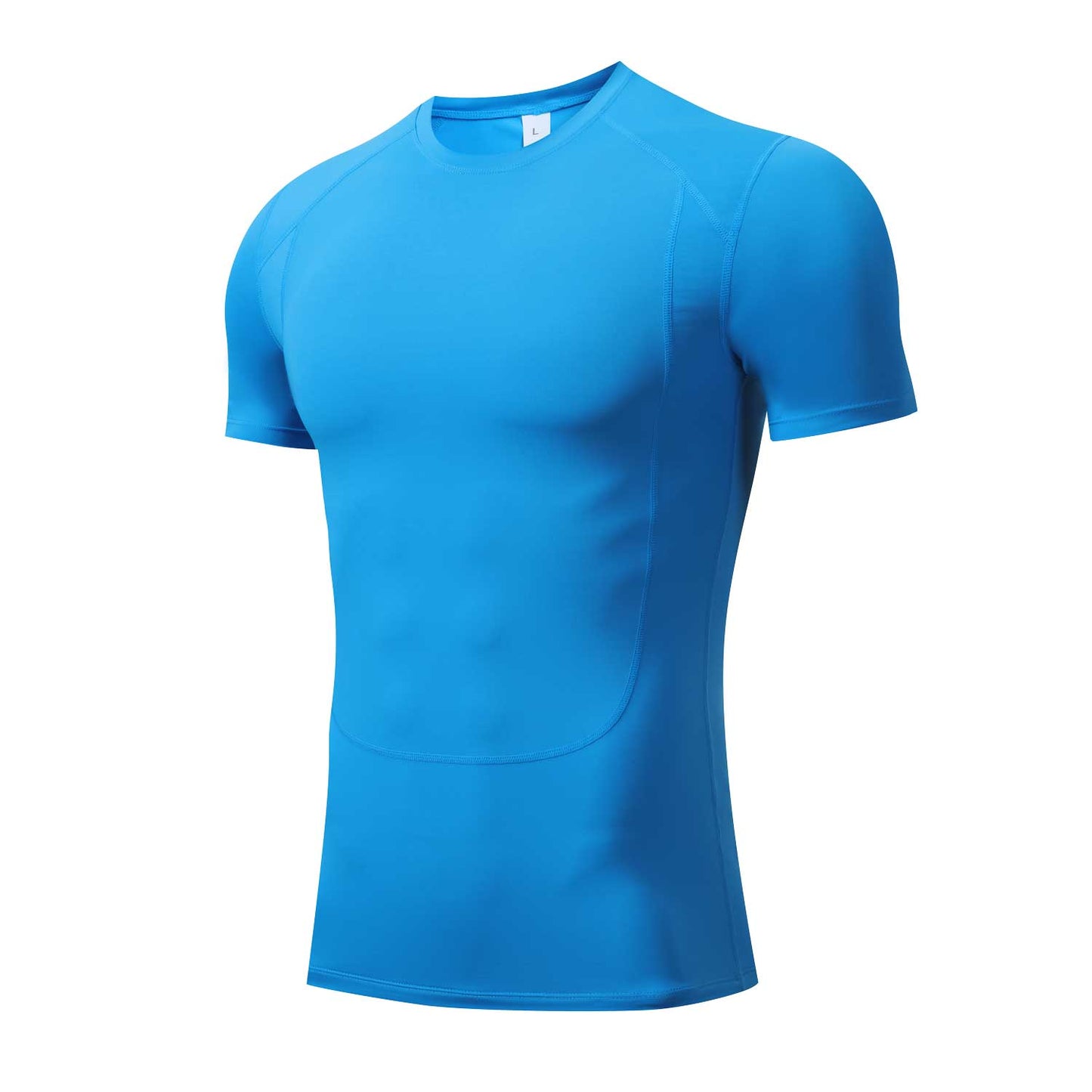 HRYT232002-Cross Border Sports Bodyfitting men's T-shirt tights Gym compression shirt short sleeve top