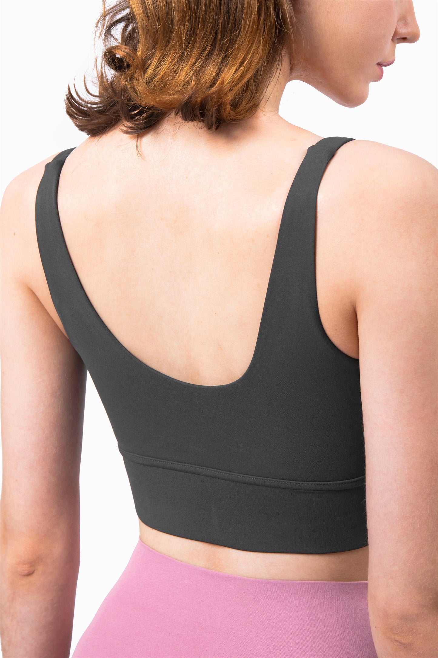 WX1267-NULS new comfortable and naked sports bra with a beautiful back of European and American charm deep V push-up yoga underwear fitness vest