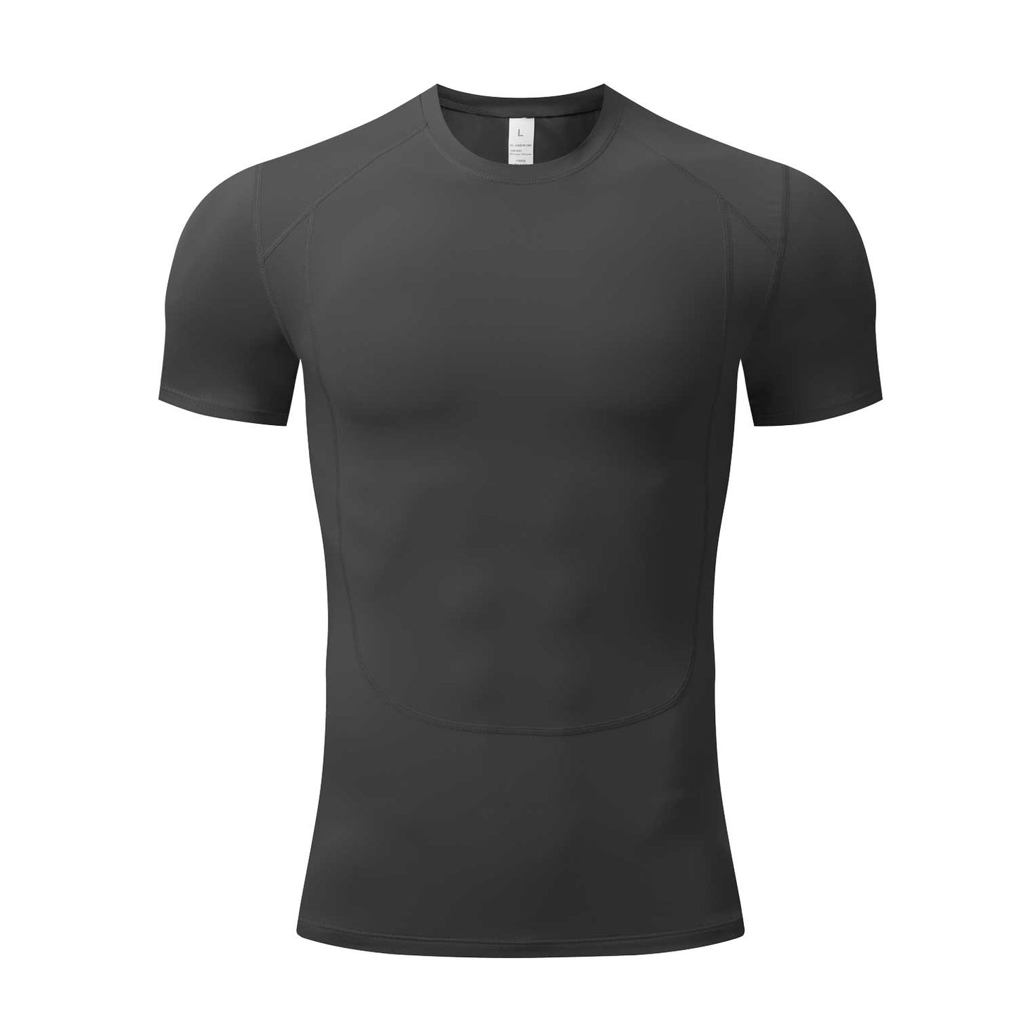 HRYT232002-Cross Border Sports Bodyfitting men's T-shirt tights Gym compression shirt short sleeve top