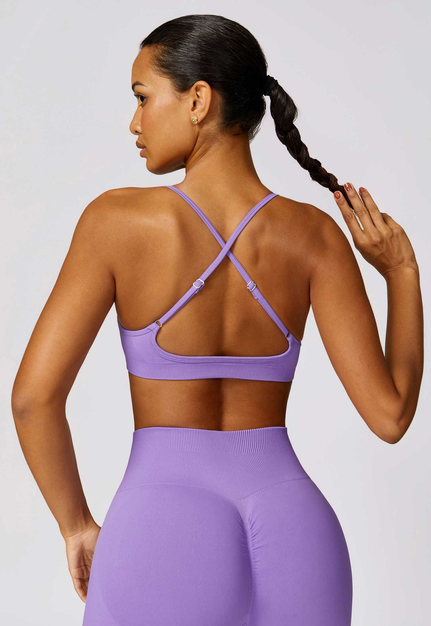 HR7502-1-Seamless yoga bra for a beautiful back, quick-drying and tight-fitting sports underwear, versatile fitness clothing for women