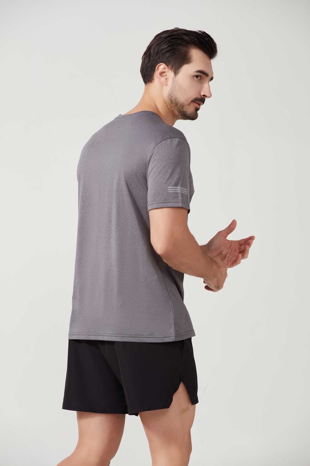 HRDT1004-Sports quick-drying T-shirt, outdoor running leisure short-sleeved cross-border loose fitness short-sleeved shirt.