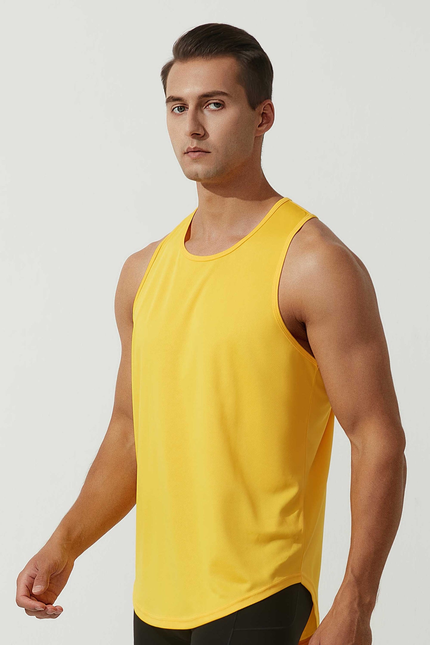 HR2210004-Men's loose summer sports vest, plus size basketball training vest, quick-drying fitness vest